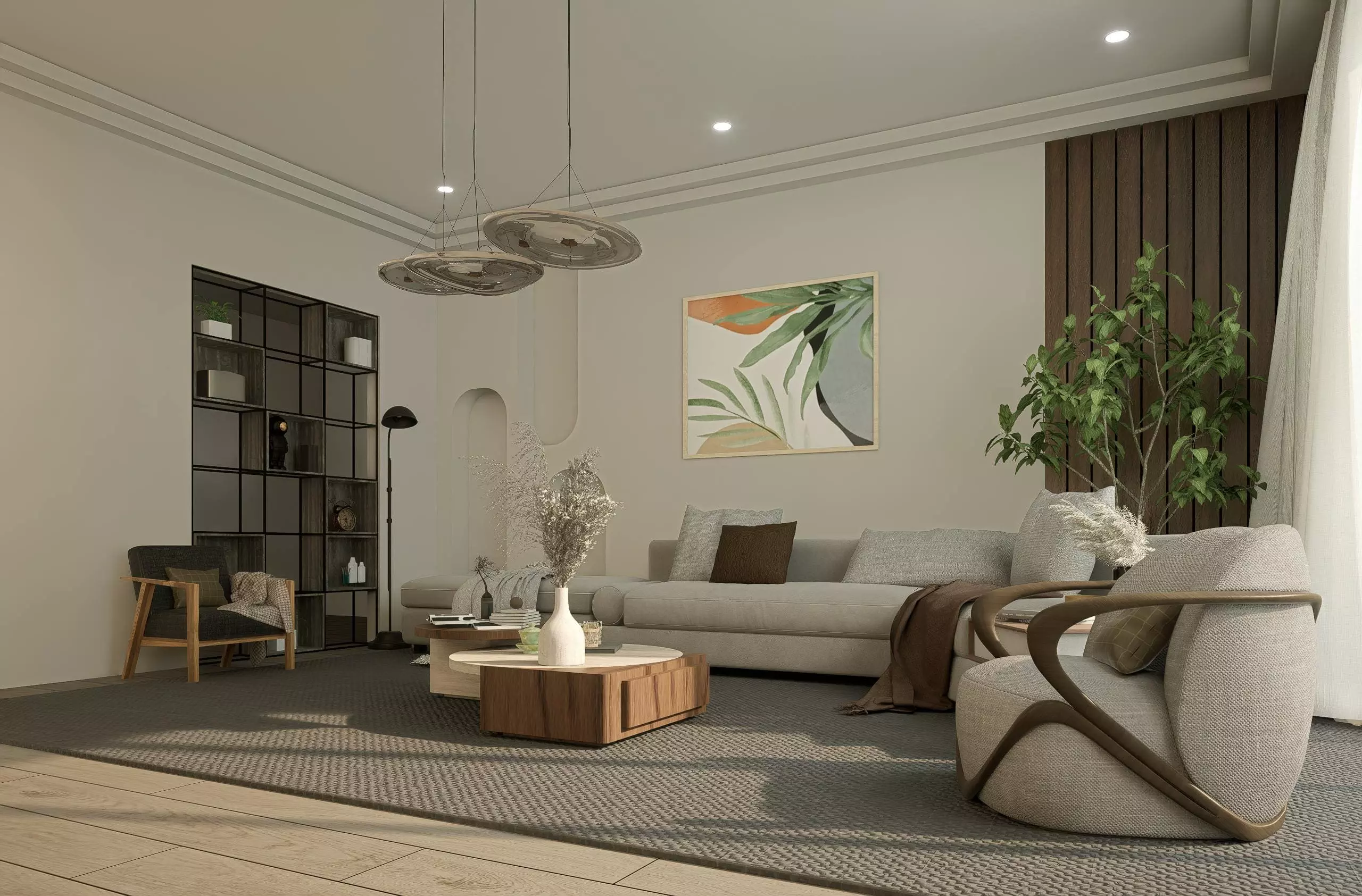 interior de un salón de diseño